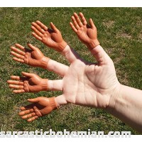 5 Finger Hands Dark Bulk- No Box B06Y5VWCCJ